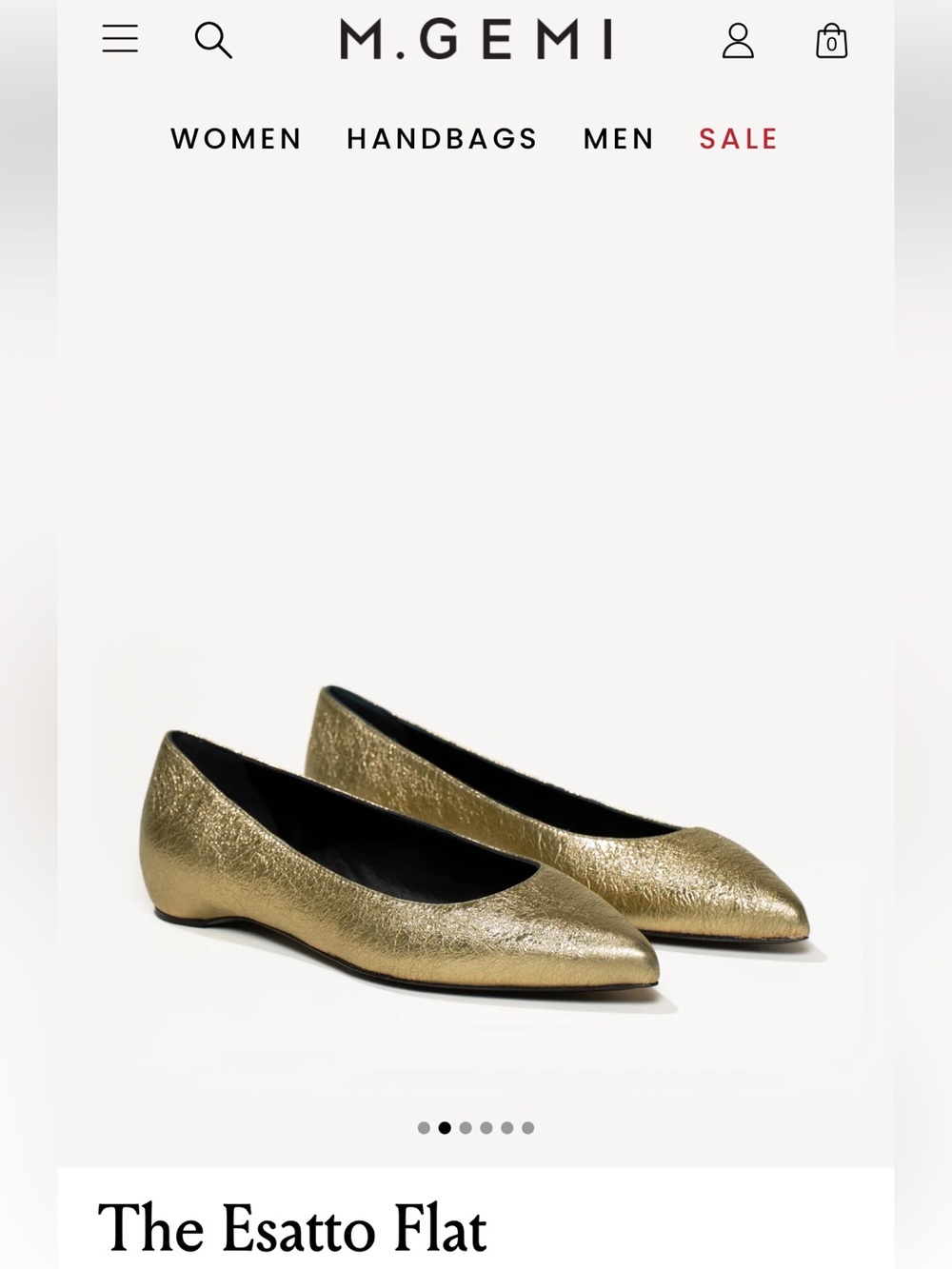 M.Gemi The Esatto Flat in Gold